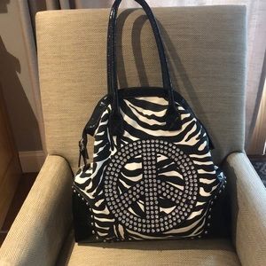 Peace sign tote bag for weekend getaway or travel